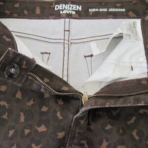 LEVI'S-DENIZEN Women-Jeans-Size 7-High Rise Jegging-Animal Print- 5 Pockets-new